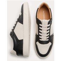 Autograph Leather Colour Block Trainers Black Mix