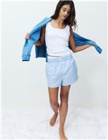 Pure Cotton Striped Pyjama Shorts