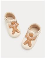 Baby Gingerbread Man Pram Shoes (0-18 Months)
