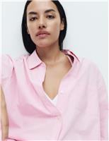 Pure Cotton Poplin Striped Pyjama Shirt