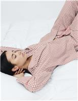 Flannel Gingham Revere Pyjama Top