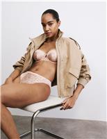 Rosalie Silk & Lace Wired Balcony Bra (A-E)