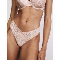 Rosie Rosalie Silk & Lace Miami Knickers Pink Mix