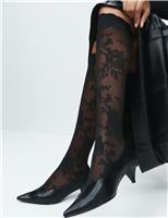 Floral Lace Knee Highs