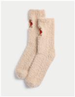 Cosy Spencer Bear Embroidered Socks