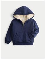 Borg Lined Zip Though Hoodie (1-10 Yrs)