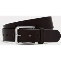 M&S Leather Casual Belt Dark Brown
