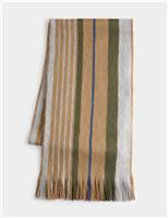 Striped Brushed Scarf