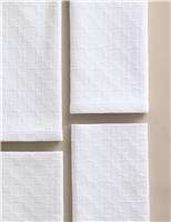 Set of 4 Pure Cotton Jacquard Napkins
