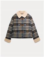 Checked Duffle Jacket (6-16 Yrs)