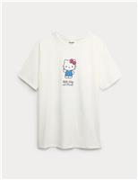 Pure Cotton Hello Kitty Graphic T-Shirt (2-16 Yrs)