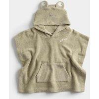 M&S Pure Cotton Frog Poncho (0-3 Yrs) Green