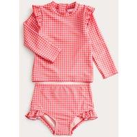 M&S 2pc Gingham Swim Set (0-3 Yrs) Pink Mix