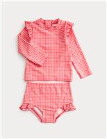 2pc Gingham Swim Set (0-3 Yrs)