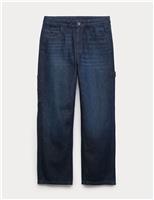 Relaxed Pure Cotton Carpenter Jeans (6-16 Yrs)