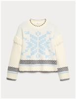 Knitted Snowflake Jumper (2-16 Yrs)