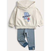 M&S Cotton Rich Paddington Top & Bottom Outfit (0-3Yrs) Navy Mix