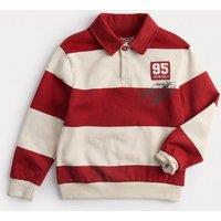 M&S Pure Cotton Disney Cars Striped Rugby Top (2-8 Yrs) Red Mix