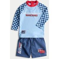 M&S 2pc Disney Cars Swim Set (2-8 Yrs) Navy Mix