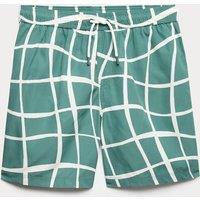 M&S Patterned Swim Shorts (6-16 Yrs) Green