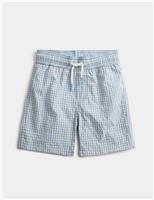 Seersucker Gingham Swim Shorts (2-8 Yrs)