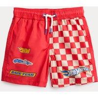 M&S Hot Wheels Swim Shorts (2-8 Yrs) Red