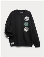 Cotton Rich Minecraft Sweatshirt (6-16 Yrs)
