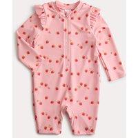 M&S Strawberry All In One Swimsuit (0-3 Yrs) Pink Mix
