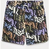 M&S Real' Slogan Printed Swim Shorts (6-16 Yrs) Multi