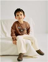 Cotton Rich Embroidered Monster Top (2-8 Yrs)