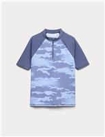 Camouflage Print Rash Vest