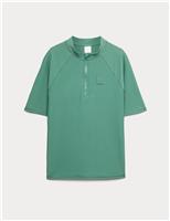 M&S Round Neck Rash Vest (6-16 Yrs) Green