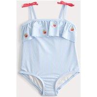M&S Striped Strawberry Swimsuit (0-3 Yrs) Blue Mix