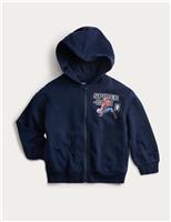 Cotton Rich Spider-Man Hoodie (2-8 Yrs)