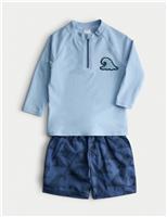 2pc Patterned Swim Set (2-8 Yrs)