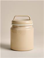 Small Enamel Storage Jar