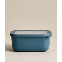 M&S Medium Plastic Storage Container Mid Blue