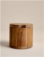 Wooden Pot with Spoon
