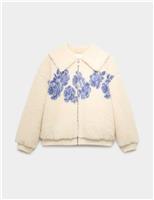 Floral Print Borg Jacket (6-16 Yrs)