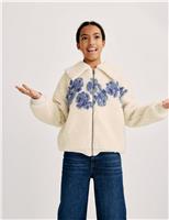 Floral Print Borg Jacket (6-16 Yrs)