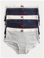 7 Pack Cotton Rich Heart Shorts with Stretch (5-16 Years)