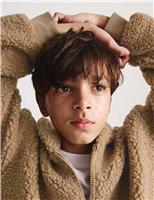 Borg Hooded Zip Jacket (6-16 Yrs)