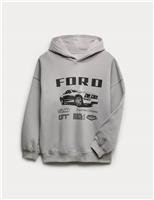 Cotton Rich Ford Print Hoodie (6-16 Years)