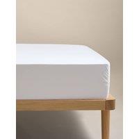 M&S Rest & Renew 400 Thread Count Multi-Depth Fitted Sheet White