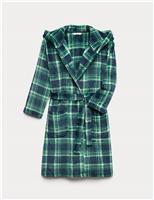 Fleece Checked Dressing Gown (1-16 Yrs)