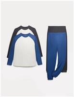 2pk Raglan Pyjama Sets (6-16 Yrs)