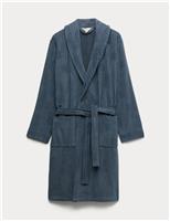 Pure Cotton Burnout Textured Dressing Gown