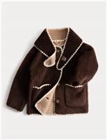 Contrast Stitch Coat (2-10 Yrs)