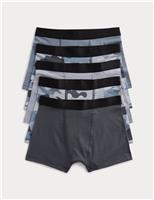 5 Pack Cotton Rich Camo Trunks (5-16 Yrs)