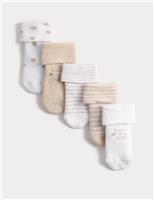 5 Pack Cotton Rich Terry Born in 2026 Socks (0-12 Mths)